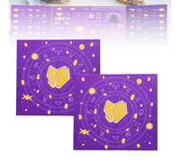 Coffret cadeau compte à rebours Halloween en cristaux Reiki, 2025 cristaux de guérison Reiki, calendrier Halloween et Noël contenant 24 cadeaux, calendriers for adultes et adolescents(2PCS)
