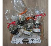 Coffret Cadeau "Confitures Artisanales d'Agrumes" - Plateau en bois - orange, pamplemousse, citron, 3 agrumes