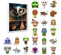 Coffret cadeau contenant Tralalero Tralala et Tung Tung Sahur, créatif et intéressant, 24 pièces, petit pendentif à collectionner, cadeau adapté pour les collectionneurs et les enfants (E)