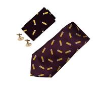 Coffret cadeau cravate et bouchon de manchettes Jack Pyke Rouge TU