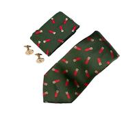 Coffret cadeau cravate et bouchon de manchettes Jack Pyke Vert TU