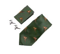 Coffret cadeau cravate et bouchon de manchettes Jack Pyke Vert TU