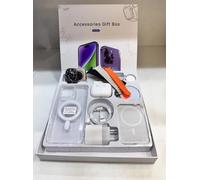 Coffret Cadeau d'Accessoires pour iPhone, Kit Complet avec Étui Transparent, Chargeur MagSafe, Bracelet de Montre et AirPods, Compatible iPhone 13/13 Pro/13 Pro max/14/14promax /15 /15pro /promax