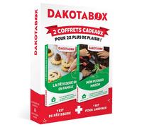 Coffret cadeau Dakotabox Bi-pack La pâtisserie bio en famille et Mon potager maison