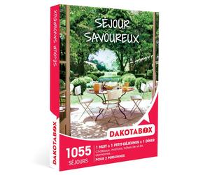 Coffret Cadeau - DAKOTABOX - Séjour Savoureux - 1 Nuit - Petit-Déjeuner - Dîner pour 2