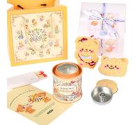 Coffret cadeau d'anniversaire pour femme parfumé avec ours en peluche de dessin animé et carte de vœux, fête de mariage, poupée d'ours parfumée
