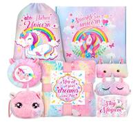Coffret Cadeau d'anniversaire pour Filles de 3, 4, 5, 6, 7, 8, 9, 10, 11 Ans, Cadeaux d'anniversaire pour Filles, Cadeaux de Thanksgiving pour Enfants, Ensembles Gfit avec Couverture phosphorescente