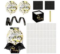 Coffret Cadeau D'Argent Ballon D'Anniversaire 44 Pièces, Emballage Cadeau D'Argent, Coffret Cadeau D'Anniversaire Pour Enfants, Boîte Surprise Diy, Cadeau D'Argent Amusant Pour Un Mariage