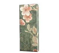 Coffret cadeau de 10 épingles à cheveux, motif fleurs en fleurs avec imprimé en relief, boîte de rangement for bijoux, pinces à cheveux et pendentifs. Rangement de bijoux(Groen)
