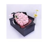 Coffret cadeau de 18 roses en savon, composition florale originale pour la Saint-Valentin et la décoration intérieure