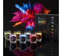 Coffret cadeau de 7 bougies parfumées de méditation - Coffret cadeau - Coffret cadeau - Bougies parfumées - Différentes couleurs