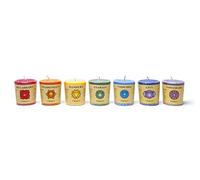Coffret Cadeau de 7 Bougies Votives Parfumees Chakra