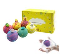 Coffret cadeau de bain pour | 6 boules à bulles bio avec un a