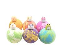 Coffret cadeau de bain pour | 6 boules à bulles bio avec un a