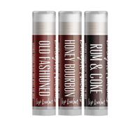 Coffret cadeau de baumes l vres Dark Cocktails de Delight Naturals : bourbon au miel l'ancienne, rhum et coca