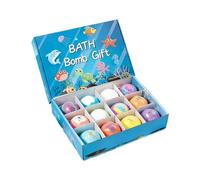 Coffret cadeau de bombes de bain - Bombes de bain moussant avec jouets | moussant biologique - Boule pétillante hydratante pour et adultes, cadeaux relaxants au spa pour les anniversaires