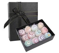Coffret cadeau de bombes de bain hydratantes rafraîchissantes, boule de sel de bain aux extraits de plantes, huile essentielle, la meilleure idée de cadeau d'anniversaire pour elle/lui, épouse, petite