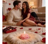 Coffret Cadeau De Bougies Parfumées À La Rose - 4 Pièces, Bougies Décoratives Sans Fumée Faites À La Main, Bougie Florale | Décorations Bougie Parfumée Pour La Saint-Valentin Vacances Bureau Chambre S