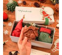 Coffret cadeau de bougies parfumées de Noël, décor de Noël (3#)
