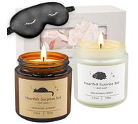 Coffret Cadeau de Bougies Pour Femme, Ensemble D'IntéRieur Confortable, Bougie D'AromathéRapie et Masque Pour les Yeux Confortable, Cadeau Pour Maman, Amis et Proches IdéAl Pour la FêTe Des MèRes