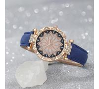 Coffret cadeau de cinq montres à quartz (bleu)