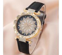 Coffret cadeau de cinq montres à quartz (noir)