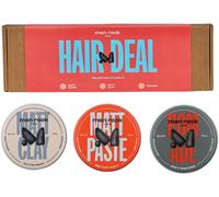 Coffret Cadeau De Coiffure Pour Homme, Contient De La Pâte Mate, De L'argile Mate Et De La Pommade, Parfait Pour Différents Styles De Cheveux, 3 Articles De Taille Deluxe (30 Ml Chacun)