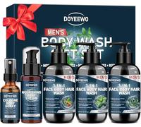 Coffret cadeau de gel douche pour homme, nettoie, hydrate, nourrit et apaise la peau, idée cadeau de Noël pour homme, papa, petit ami, mari, anniversaire, fête des pères, Saint-Valentin pour lui