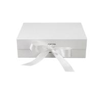 Coffret cadeau de luxe avec ruban rose, noir et blanc, 3 couleurs disponibles, coffret, carte vœux, souvenir, Lafite Grass(White)