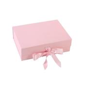 Coffret cadeau de luxe avec ruban rose, noir et blanc, 3 couleurs disponibles, coffret, carte vœux, souvenir, Lafite Grass(Pink)