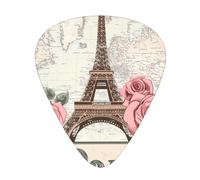 Coffret cadeau de médiators tour Eiffel - Médiators lisses et durables pour guitare acoustique, électrique et basse, cadeau parfait pour les amateurs de guitare et les musiciens