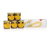 Coffret cadeau de miel italien artisanal - 5×40 g - Sélection dégustation - Idée cadeau - Produit en Italie