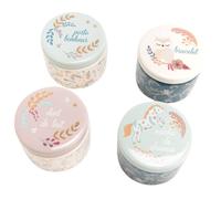 Coffret cadeau de naissance rose, bleu, marron TU