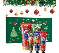 Coffret Cadeau de Noël Crème pour Les Mains et Lotion pour le Corps,Crèmes pour Les Mains Coffret Cadeau de Noël,Creme Main Noel,3 Pièces Creme de Main,2 Pièces Lotion pour le Corps