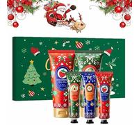 Coffret Cadeau de Noël Crème pour Les Mains et Lotion pour le Corps,Crèmes pour Les Mains Coffret Cadeau de Noël,Creme Main Noel,3 Pièces Creme de Main,2 Pièces Lotion pour le Corps