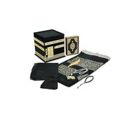 Coffret cadeau de prière islamique de luxe ihvan online, Coran, chapelets de 99 et 33 perles nacrées, tapis de prière musulman, bonnets Kufi musulmans, hijab, ensemble pour cadeaux de Ramadan et Aïd