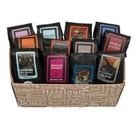 Coffret cadeau de sélection de café gourmand | 100 % café arabica spécialisé | 12 échantillons de café aromatisés de 50 ml