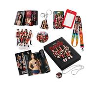 Coffret cadeau de soutien aux fans de Katseye : photocard Katseye, porte-clés Katseye (1 carte, 1 porte-clés, 1 figurine, 1 pin's, 1 photo, 1 coffret cadeau, 1 cordon, 1 pochette pour carte) A01