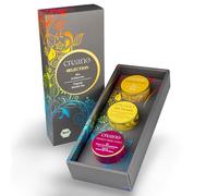 Coffret cadeau de tisanes biologiques- Ensemble "SPICY" avec 3 thés différents dans des bocaux métalliques - 61g - végétalien et sans gluten - NOUVEAU 2024*