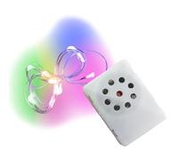 Coffret cadeau de vœux musical - Module d'enregistrement vocal, guirlande lumineuse blanc chaud, haut-parleur portable rechargeable, souvenir à graver | Cadeau sentimental pour papa, mari, épouse, mam