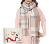 Coffret Cadeau D'hiver Emballage Écharpe Femme Châle Surdimensionné Écharpe à Carreaux Femme Couverture Cadeau