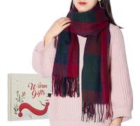 Coffret Cadeau D'hiver Emballage Écharpe Femme Châle Surdimensionné Écharpe à Carreaux Femme Couverture Cadeau