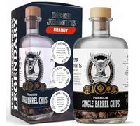Coffret Cadeau DIY Brandy Deer Jimmy's® - Créez Votre Propre Brandy avec du chêne Premium Issu des Meilleurs fûts de Brandy - Vieillissement en fût pour Tout spiritueux - Le Cadeau Parfait pour Homme