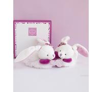 Coffret cadeau Doudou - Ensemble de chaussures avec hochets lapin 6-12 mois