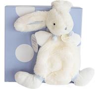 Coffret cadeau Doudou - Lapin en peluche bleu 26 cm