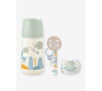 Suavinex Coffret Cadeau Biberon Sucette et Attache Sucette Dreams Bleu 270mL