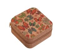Coffret cadeau élégant avec 6 motifs comprenant des papillons, des fleurs, des oiseaux pour des événements spéciaux, boîte à bijoux vintage en liège