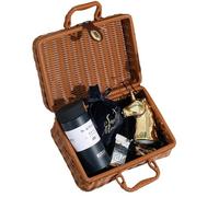 Coffret Cadeau En Bambou, Étui Tissé À La Main De Grande Capacité | Matériau Tissé En Rotin Naturel Léger 80 G, Ce Coffre De Rangement Décoratif Offre Une Organisation Élégante Pour Les Cadeaux De Dem