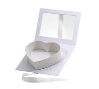 Coffret cadeau en forme de cœur à remplir for la Saint-Valentin, je t'aime, boîtes friandises for for bonbons Pour Les Fêtes,Les Anniversaires(White with Window)