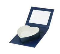 Coffret cadeau en forme de cœur à remplir for la Saint-Valentin, je t'aime, boîtes friandises for for bonbons Pour Les Fêtes,Les Anniversaires(Deep Blue with Window)
